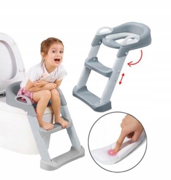 NAKŁADKA NA DESKĘ WC Z MIĘKKIM DESKIEM DRABINKOWYM