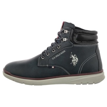 Buty Botki Trzewiki Męskie U.S. Polo Assn. Basile YGOR4098W0 Granatowe