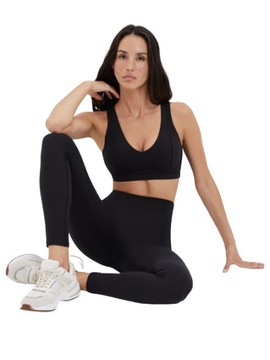 Sportowe LEGGINSY z WYSOKIM STANEM damskie M/L