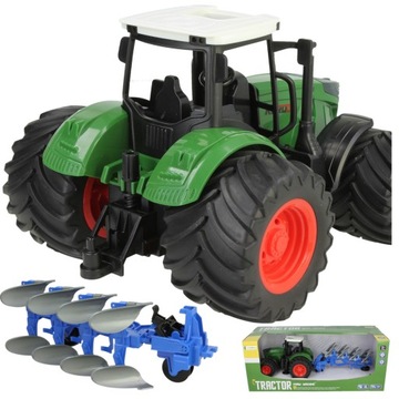 БОЛЬШОЙ ТРАКТОР ТРАКТОРНАЯ СЕЛЬСКОХОЗЯЙСТВЕННАЯ МАШИНА С ПЛУГОМ ПОДВИЖНЫЕ ЭЛЕМЕНТЫ КОЛЕСА XXXL