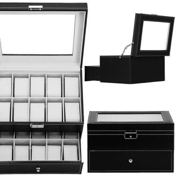 ОРГАНАЙЗЕР ДЛЯ ЧАСОВ, 20 шт., JEWELRY BOX, ELEGANT BOX