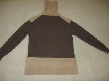 Royal Cashmere ekskluzywny sweter golf 100% kaszmir L XL