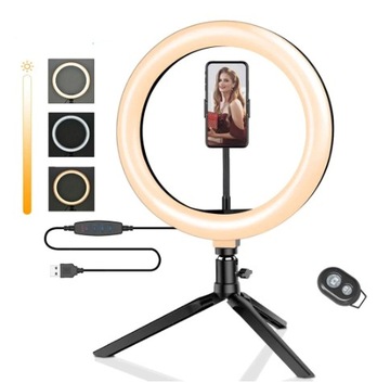 oświetlenie 25cm lampa pierścieniowa LED