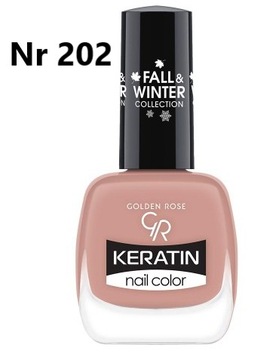 Lakier do paznokci Golden Rose Keratin 202