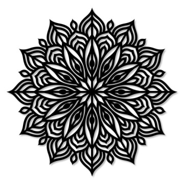 MANDALA NA ŚCIANĘ PANEL 3D OZDOBA ŚCIENNA AŻUR XL OBRAZY DO SALONU TRYPTYK