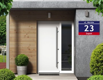 Адресная тарелка с домом номер 30x20 см.