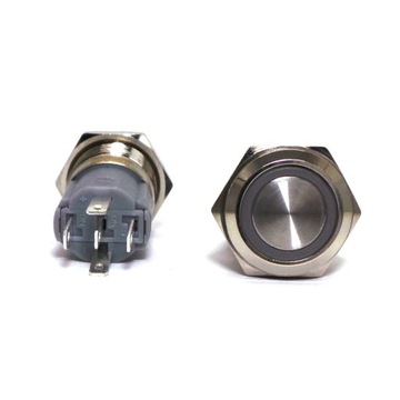 Włącznik On/Off zatrzaskowy LED 18mm Zielony