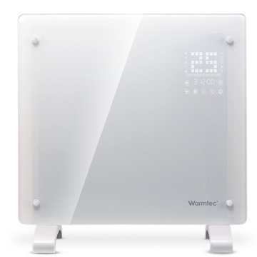 Grzejnik Warmtec EGW-10B z WiFi, szklany front