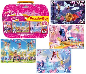 Puzzle w walizce Mia i Ja zestaw 4w1 BOX 320 el. Schmidt