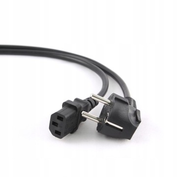 Kabel zasilający komputerowy 3 m certyfikat VDE