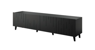 Szafka RTV BARI czarna 200 cm - Cama Meble
