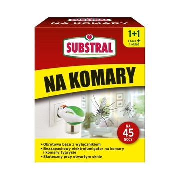 SUBSTRAL Elektrofumigator Wtyczka na Komary 1szt.