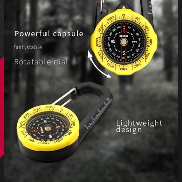 Уличный компас с водонепроницаемым карабином Kanpas
