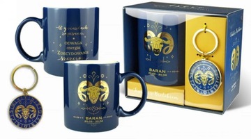 Kubek + brelok - Baran. Znak zodiaku.