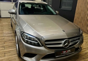 Mercedes Klasa C W205 Kombi Facelifting 2.0 220d 194KM 2019 Mercedes-Benz Klasa C lift AUTOMAT 195KM LED perfekcyjny navi kamera, zdjęcie 3
