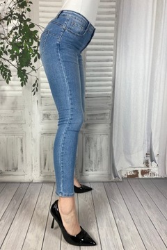 SPODNIE DAMSKIE JEANSY MODELUJĄCE PUSH UP 50