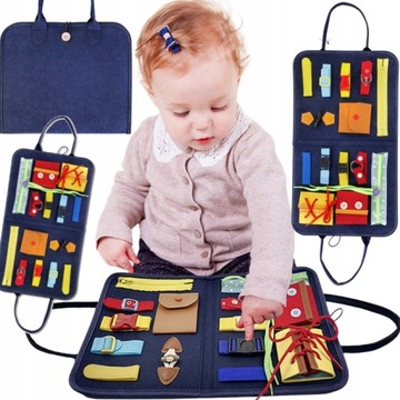 TABLICA MANIPULACYJNA SENSORYCZNA MONTESSORI XXL