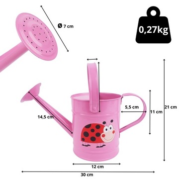 METALOWA KONEWKA DLA DZIECI DO OGRODU DLA DZIECKA DZIEWCZĘCA