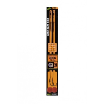 Przypon karpiowy Fox Wide Gape nr 2 35lb Camotex Semi Stiff