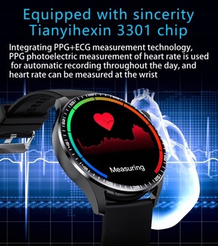 Умные часы с круглым экраном, NFC, Bluetooth-соединение