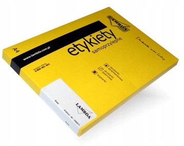 ETYKIETY SAMOPRZYLEPNE A4 LAMBDA 70x42 - 100ark