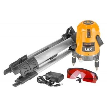 NIWELATOR LASEROWY LASER 635MM + STATYW LXLNL01