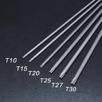 1/6 sztuk wkrętak Bit 200mm magnetyczny Torx ze s