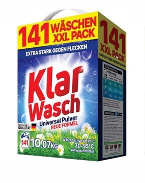 PROSZEK DO PRANIA NIEMIECKI KLAR WASCH 10,07KG UNIWERSALNY KARTON XXL