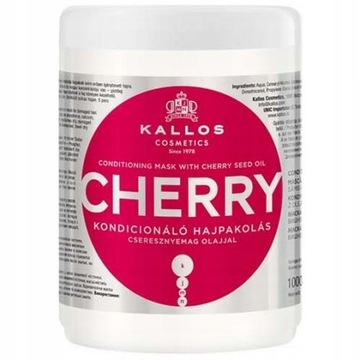 KALLOS CHERRY MASKA KONDYCJONUJĄCA DO WŁOSÓW ZNISZCZONYCH WIŚNIA 1000ML