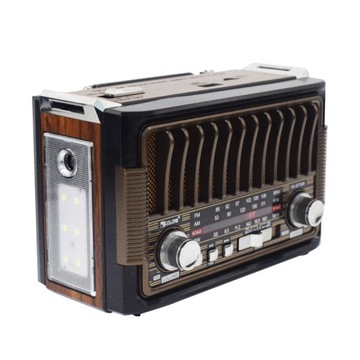 РЕТРО-РАДИО С ФОНАРЬЕМ USB BLUETOOTH AM,FM,SW