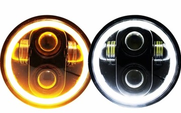 REFLEKTOR LAMPA PRZÓD MOTOCYKLOWA H4 LED 5.75 