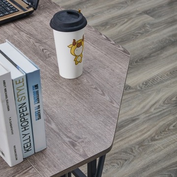 Biurko narożne L metalowe do biura gracza loft