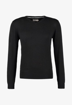 Sweter basic, w serek, czarny Pier One XS/S