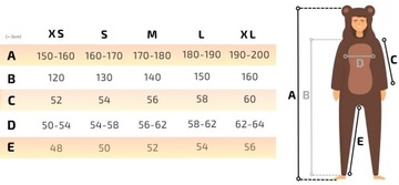 СПОРТИВНЫЙ КОСТЮМ КИГУРУМИ ПИЖАМА КУРТКА Олень L