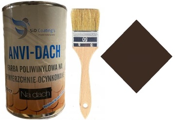 ANVI-DACH FARBA POLIWINYLOWA NA DACH RAL8017 1 L. 1 SZT.