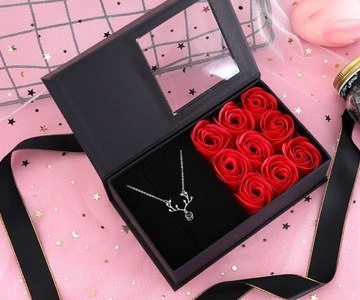 Ожерелье-мыльница Flower Box Red Roses