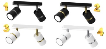 ПОТОЛОЧНАЯ ПЛАНКА SPOT TUBE EYE 2xGU10 ЦВЕТА