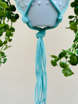 Подвесная подставка для цветов из ниток макраме в стиле бохо, 37 цветов.