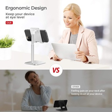 ПОДСТАВКА ДЛЯ ТЕЛЕФОНА ПЛАНШЕТА С РУЧКОЙ, алюминий 4–13 дюймов