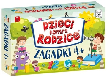 Dzieci Kontra Rodzice Zagadki Gra Rodzinna Planszowa 4+ Kangur