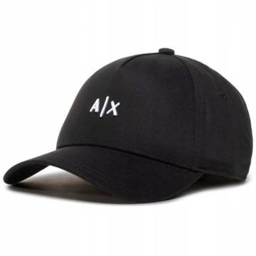 ARMANI EXCHANGE CZAPKA Z DASZKIEM BLACK HIT