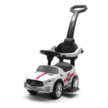 Baby mix 45830 Jeździk RACER z dźwiękiem i rączką BIAŁY na roczek
