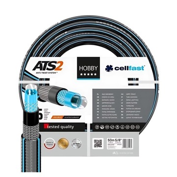 WĄŻ OGRODOWY CELLFAST HOBBY ATS2 5/8 50M ELASTYCZNY TRWAŁY
