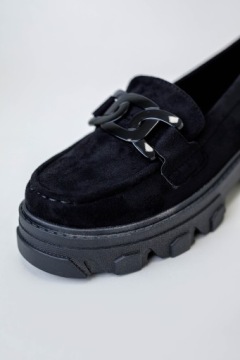 Туфли SLIPPERY мокасины WORKERY черный (37)