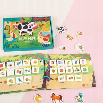 КНИГА MONTESSORI SENSORY Tтихая на липучке