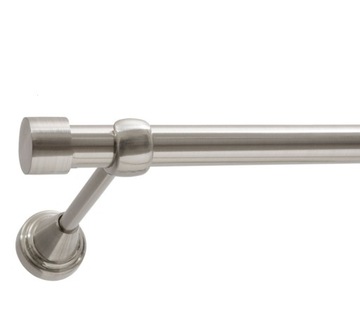 Karnisz Pojedynczy Metal Efekt Stali 19/19 180