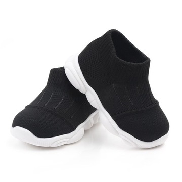 Casual Knitted Toddler Shoes Mesh Rubber Breathable Skid Resistance Knitted
