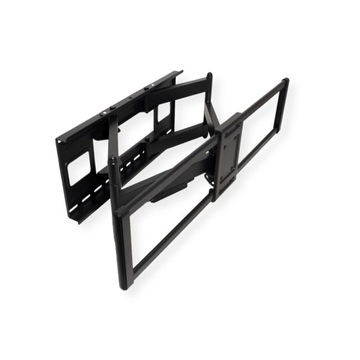 Гибкое настенное крепление для телевизора, поворот от 60 до 120 дюймов, вес до 120 кг, черный