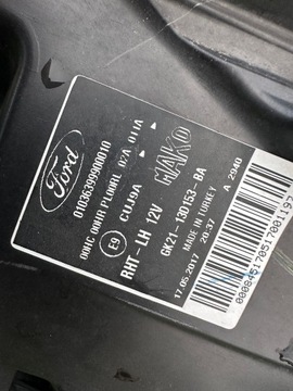 FORD TRANSIT CUSTOM 2013- SVĚTLO LEVÝ PŘEDNÍ ČOČKA GK21-13D153-BA