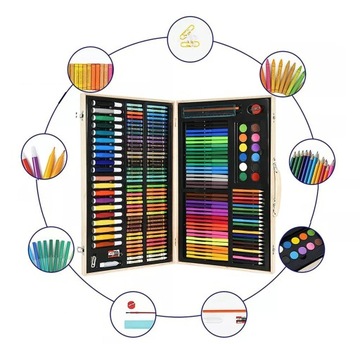 ХУДОЖЕСТВЕННЫЙ НАБОР ДЛЯ РИСОВАНИЯ, МЕЛКИ 180, ЧЕМОДАН